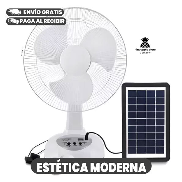VENTILADOR CON PANEL SOLAR