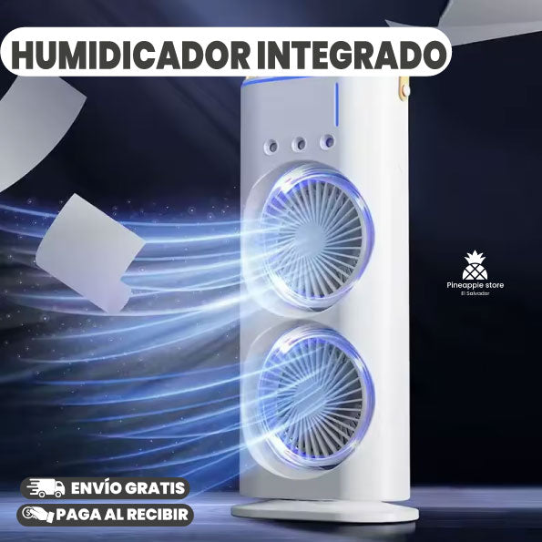 VENTILADOR DOBLE CON HUMIDIFICADOR