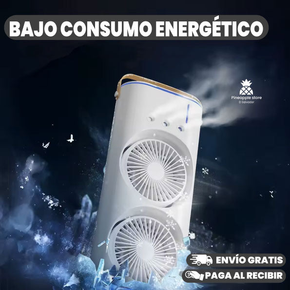 VENTILADOR DOBLE CON HUMIDIFICADOR