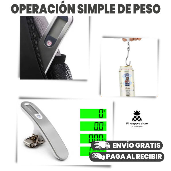 BASCULA DIGITAL DE EQUIPAJE DE VIAJE