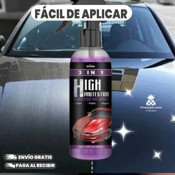 PROTECTOR DE PINTURA EN SPRAY PARA AUTOS 3 EN 1