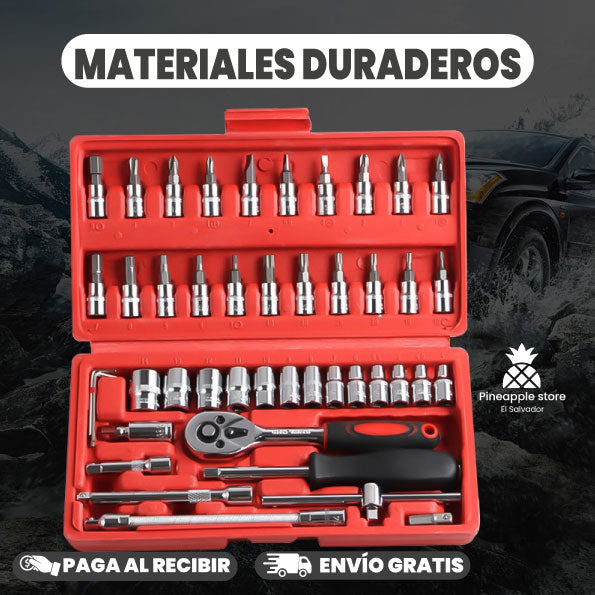 SET DE 46 PIEZAS DE HERRAMIENTAS