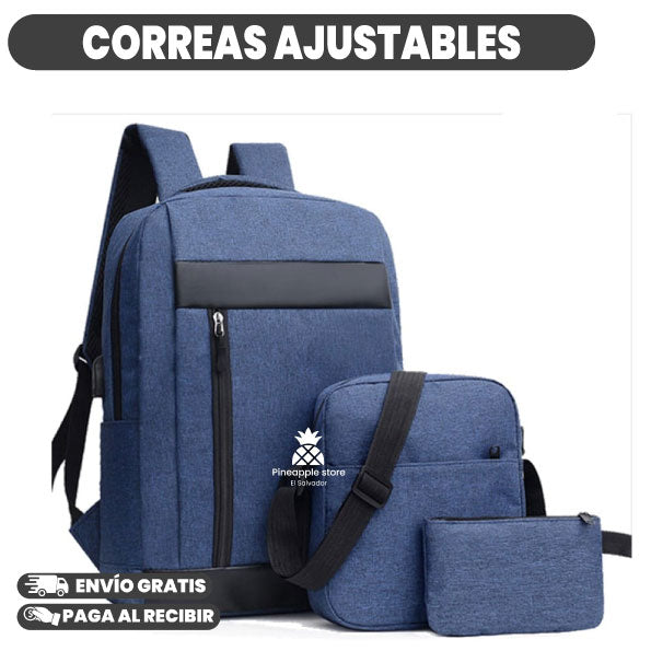 SET DE MOCHILA DE 3 PIEZAS