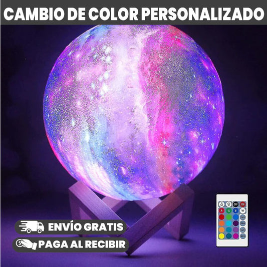 LAMPARA LUNAR LED 9 COLORES