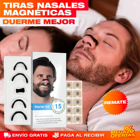 Tiras Nasales Magnéticas Antirronquidos
