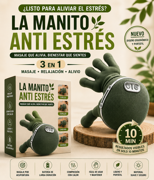 Palm™: Masajeador Shiatsu Cuello Espalda Con Calor